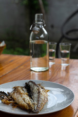 Served Fish Lunch In The Backyard