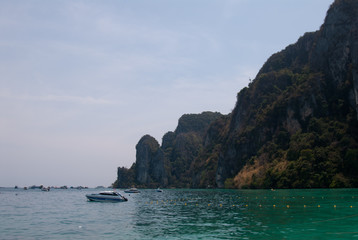 The entrance to the lagoon of Phi Ley island Phi-Phi-Le