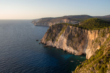 Fototapeta na wymiar Zante Greece views of the sea and cliffs