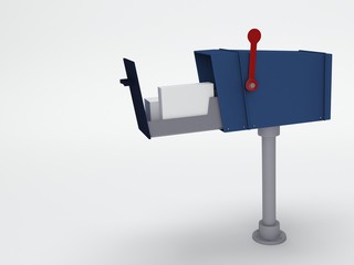 Mail box with package