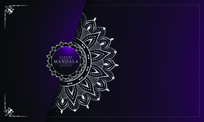 Luxury mandala background for wedding invitation, book cover, flyer, menu, brochure or leaflet
