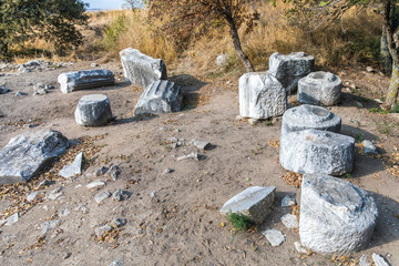 The ruins of the ancient city of Troy in Turkey.