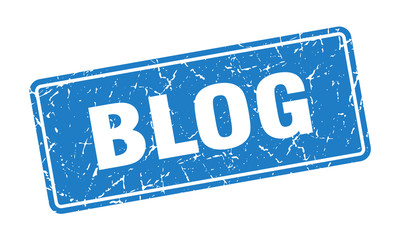 blog stamp. blog vintage blue label. Sign