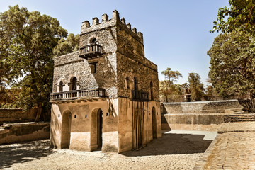 Fototapeta na wymiar Fasilidas baths in Gondar, Ethiopia.