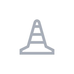 Traffic cone outline icon