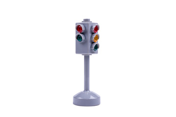 gray toy traffic light