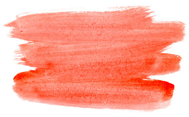 Paint brush stroke texture watercolor isolated on a white background