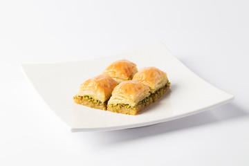 hazelnut, walnut, pistachio turkish style baklava 
