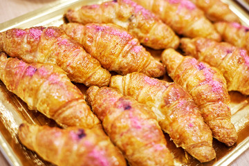 The bunch of croissants