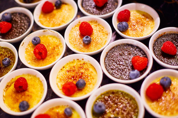Souffle with berries