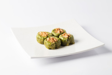 hazelnut, walnut, pistachio turkish style baklava 