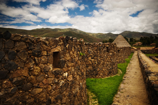 Incan Ruins of Raqchi, Peru, South America