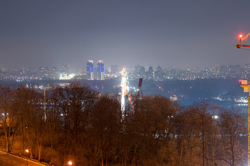 Naklejka premium Night view of 