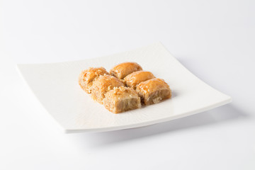 hazelnut, walnut, pistachio turkish style baklava 