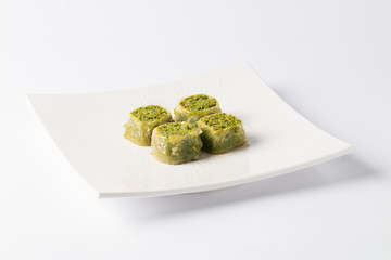 hazelnut, walnut, pistachio turkish style baklava 