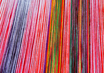 Colorful thread for weaving