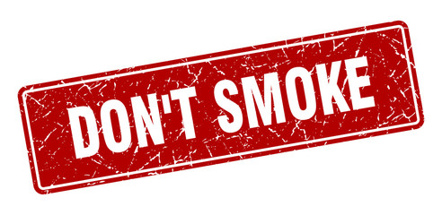 don't smoke stamp. don't smoke vintage red label. Sign