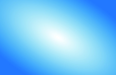 Abstract light blue colorful layout. Vector background with radial gradient effect. White ray light in center. Design teemplate backdrop with copy space