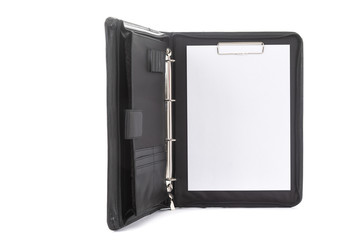 elegant leather black folder for businessman documents