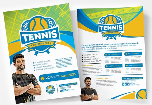 Tennis Tournament Poster Layout