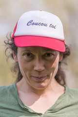 Portrait casquette publicitaire