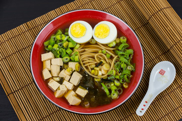 Ramen with miso based soup