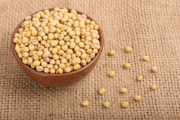 Soy beans in a bowl
