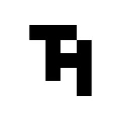 TH letter logo design vector