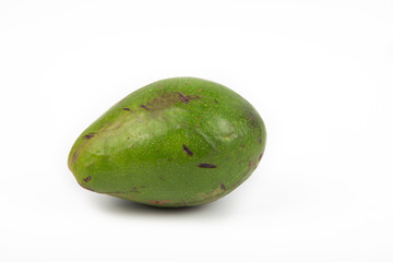 fresh Avocado on white background.