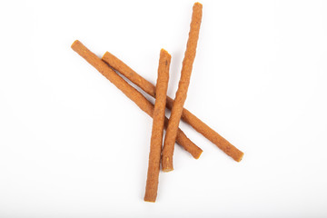 dog food stick isolated on white background. 