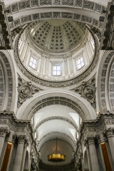 Brescia, Italy. Interiors of catholic church (Cathedral of Santa Maria Assunta).
