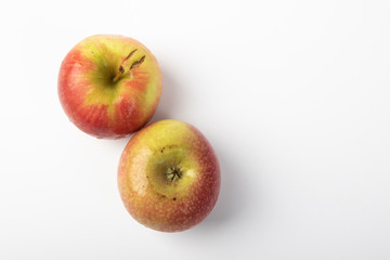 Fresh apple isolate on white background.