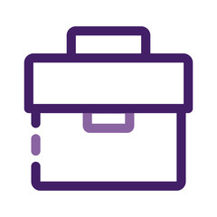 portfolio briefcase documents line style icon