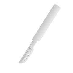 Isolated scalpel icon