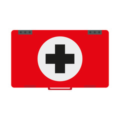 Obraz premium Sticker of a medical briefcase