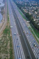 Fototapeta premium The Route 91-New Smart Highway, Toll Road in Orange County, California