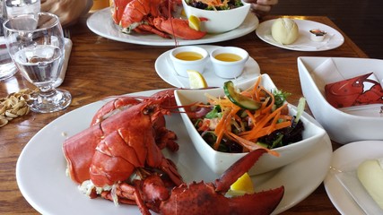 Boiled Lobsters