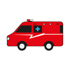 Sticker of an ambulance icon