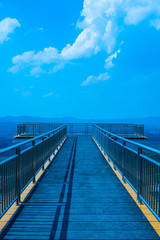 Sky Walk Bridge for View Point in Mae Moh Coal Mine