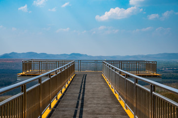 Sky Walk Bridge for View Point in Mae Moh Coal Mine