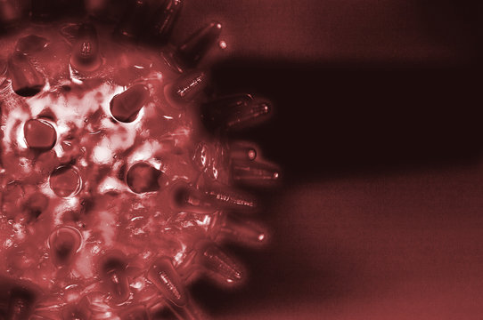 Ilustra&ccedil;&atilde;o 3D de v&iacute;rus da gripe