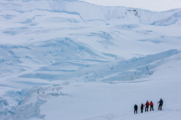 snow shoeing Antarctica 