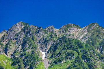 上高地(日本で有名な観光地)の夏