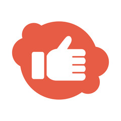 hand like block style icon