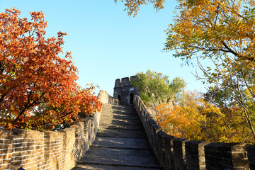 Fototapeta na wymiar The Great Wall in autumn