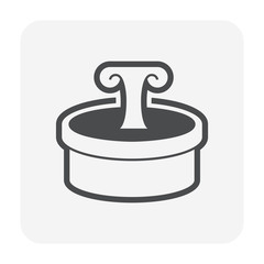 fountain icon black