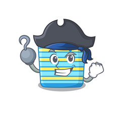 Beach bag cartoon design style as a Pirate with hook hand and a hat