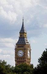 Fototapeta na wymiar Big Ben clock tower with copy space