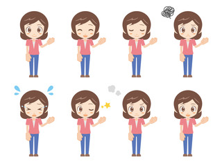 人物セット＿ご案内＿女性＿ピンク