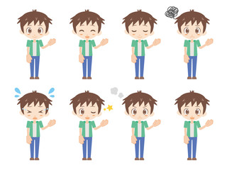 人物セット＿ご案内＿男性＿グリーン